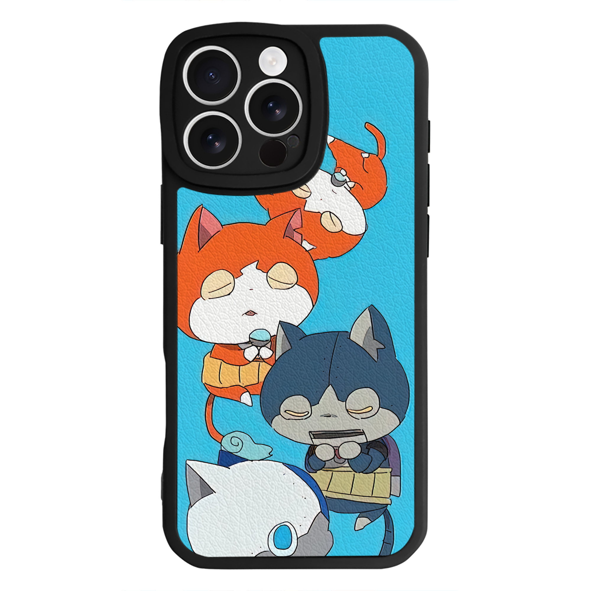 （画像用） 妖怪ウォッチ Yo-kai Watch 【iPhone 16シリーズ対応】シリコンスマホケース（レザー調） 材質：シリコン